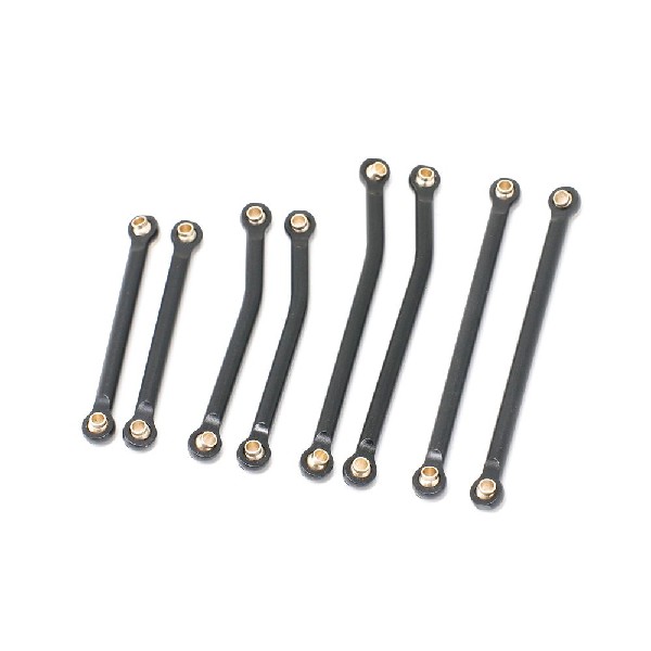 Hobby Details Traxxas 1/18 TRX-4M AL Suspension Link Set-Blk (8)