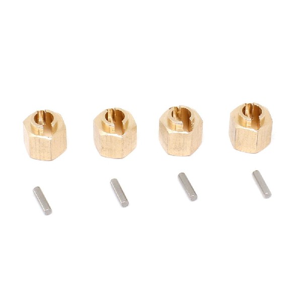 Hobby Details Traxxas 1/18 TRX-4M Brass Hex Extensions (4)