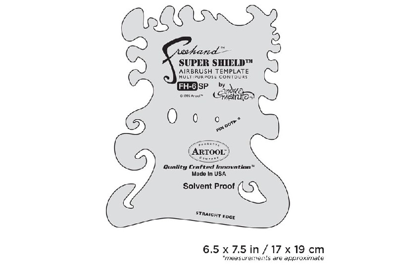 Iwata Artool #6 Super Shield Freehand Airbrush Template