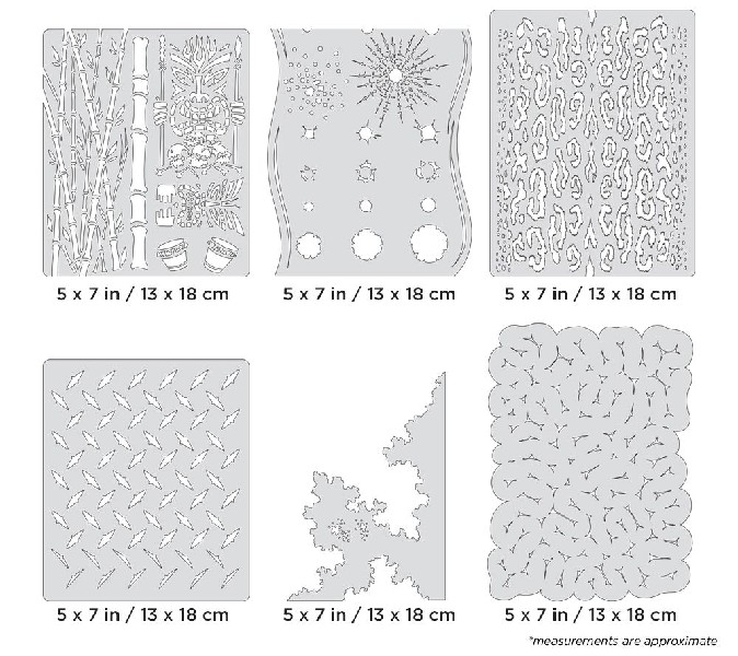 Iwata Artool Kustom FX Mini Series Freehand Airbrush Template