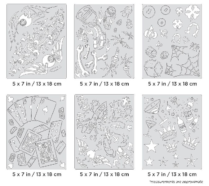 Iwata Artool Kustom FX II Mini Series Freehand Airbrush Template