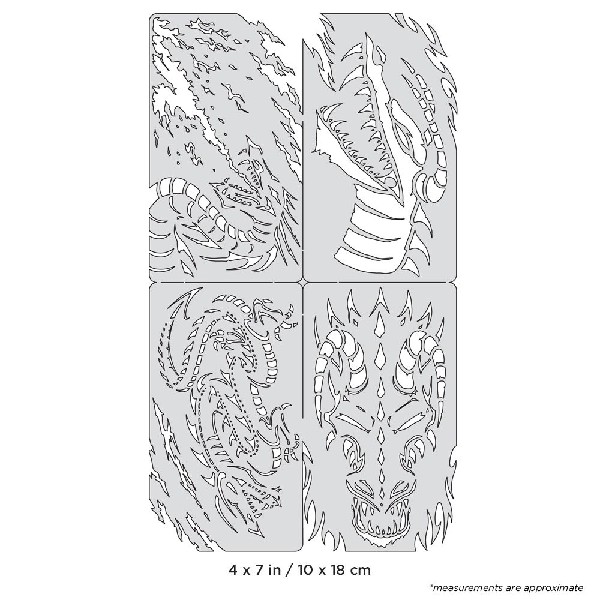 Iwata Artool Draco Nano Freehand Airbrush Template