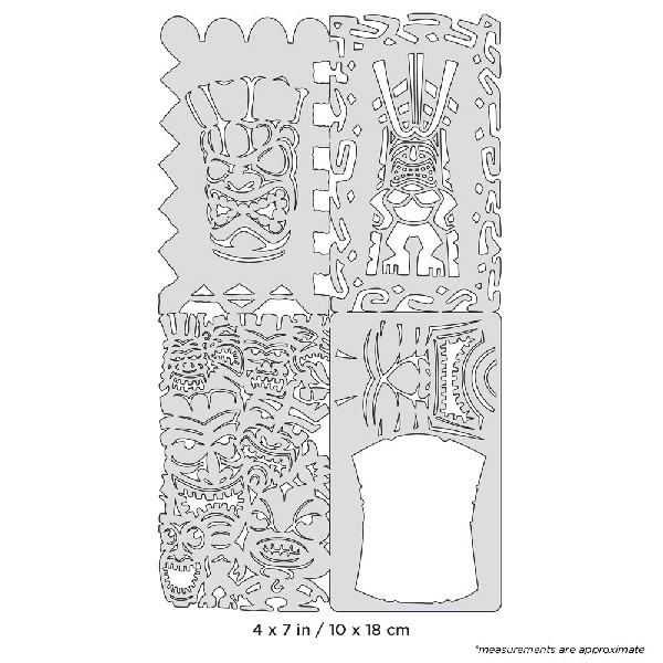 Iwata Artool Tikiville Nano Freehand Airbrush Template