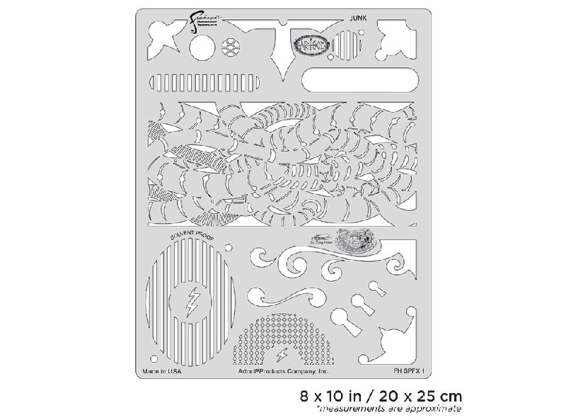 Iwata Artool Steampunk FX Junk Freehand Airbrush Template