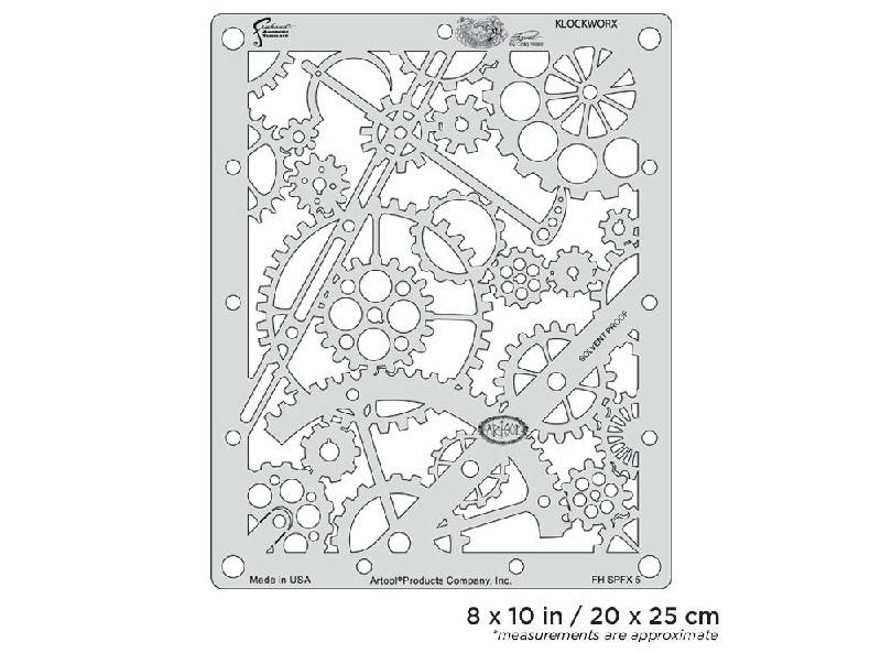 Iwata Artool Steampunk FX Klockworx Freehand Airbrush Template