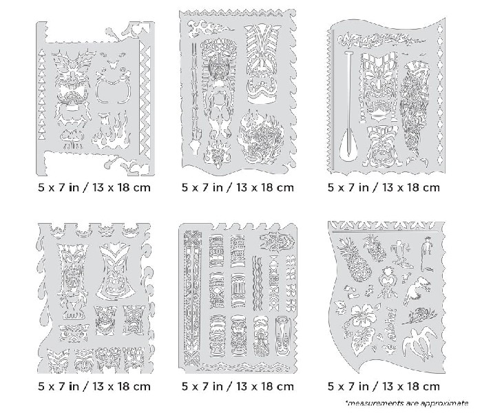 Iwata Artool Tiki Master Mini Series Freehand Airbrush Template