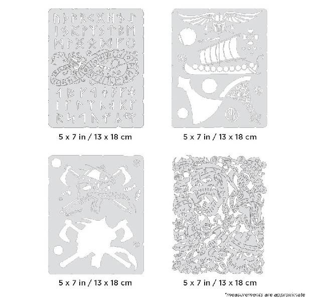 Iwata Artool Viking FX Mini Series Freehand Airbrush Template Se