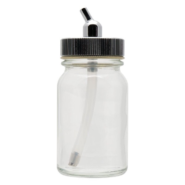Iwata Glass Bottle 1.5 oz / 44 ml With Metal Adaptor Cap