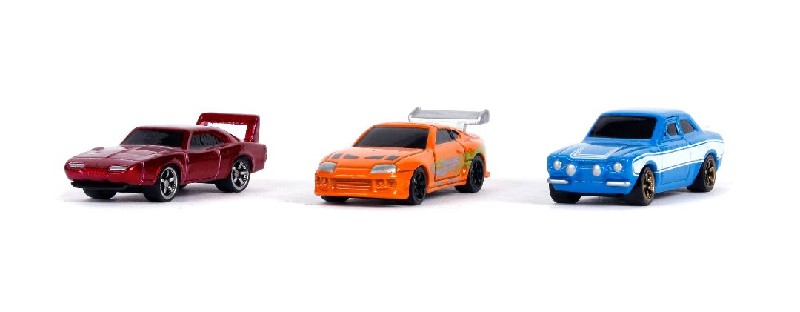 Jada 1.65" "Nano Hollywood Rides" Fast & Furious 3-Pack Series 1