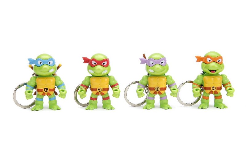 Jada 2.5" Metalfigs Teenage Mutant Ninja Turtles Keychain (4)