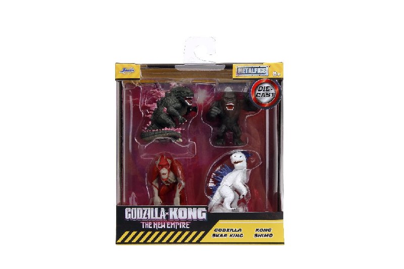 Jada 2.5” Metalfigs Godzilla x Kong 4 Pack