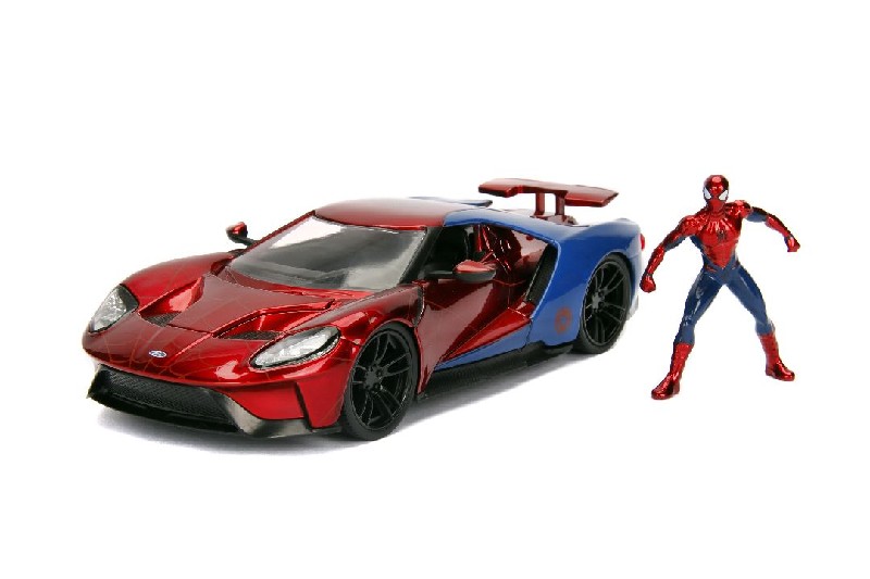 Jada 1/24 "Hollywood Rides" - Marvel 2017 Ford GT w/Spider-Man