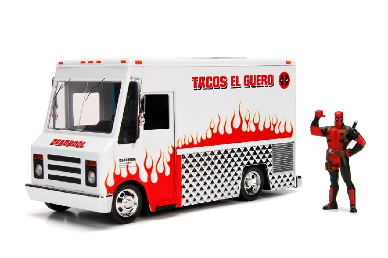 Jada 1/24 "Hollywood Rides" Deadpool Food Truck w/ Deadpool