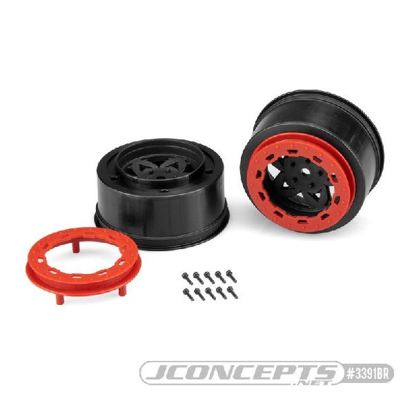 JConcepts Tremor, Slash rear, Slash 4x4 F&R wheel - black wheel