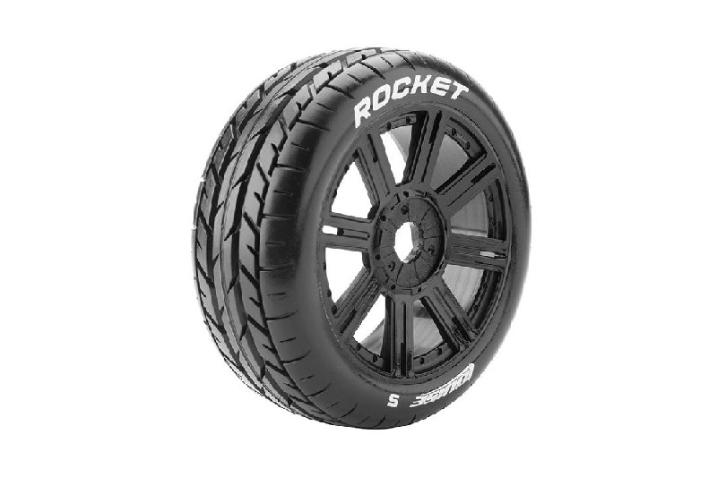 Louise R/C B-Rocket 1/8 Buggy on Spoke/Black Wheels (2)