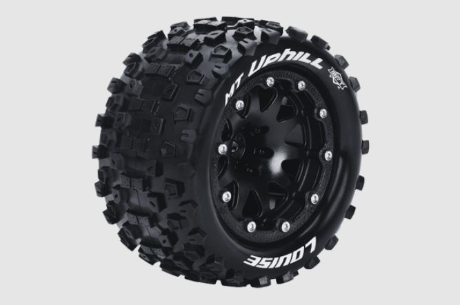 Louise R/C MT-Uphill on Black Wheels for Maxx 5.4" OD (2)