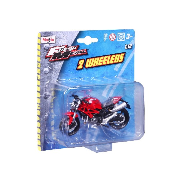Maisto 1/18 2 Wheelers Asmt. (12 Pack)
