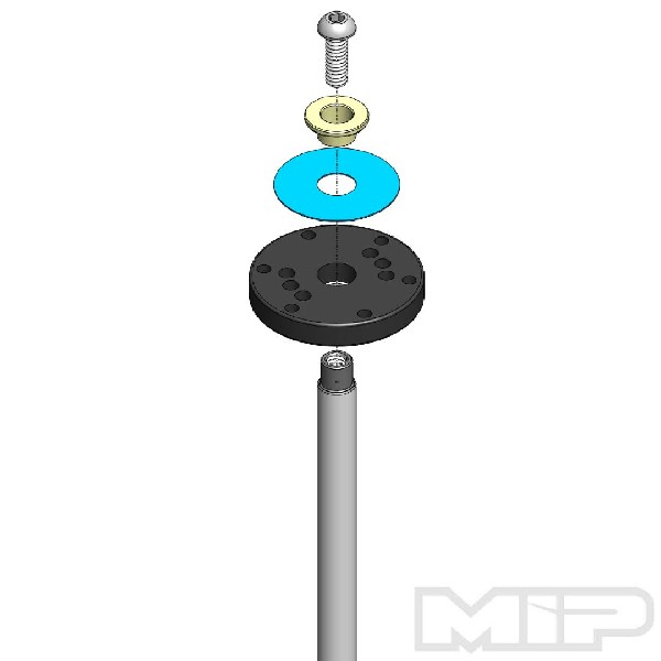 MIP Bypass1 Pistons, 6-Hole Set, 16mm, TLR 1/8th