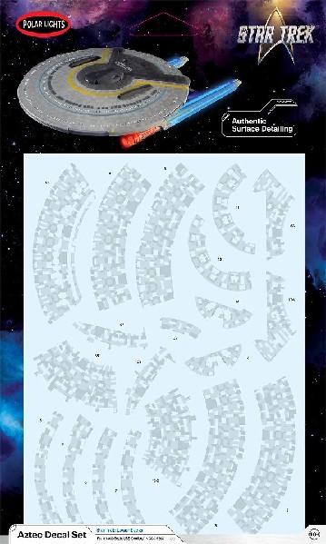 MKA Star Trek U.S.S. Cerritos Aztec Decal Set