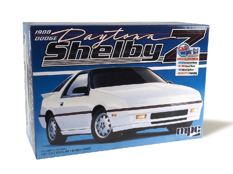 MPC 1/25 1988 Dodge Shelby Daytona Model Kit (Level 2)