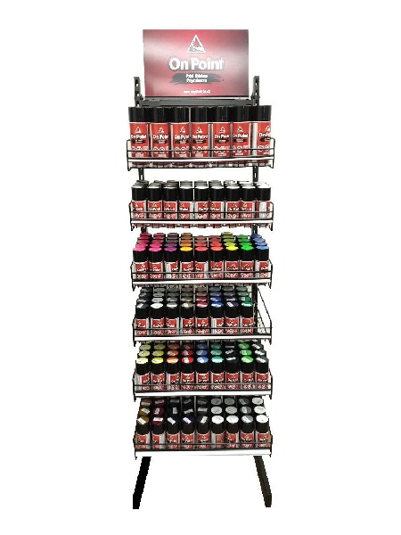 On Point Paint Rack Fully Stocked - Polycarbonate (282 Cans)