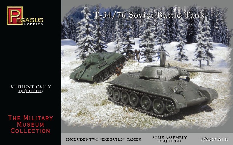 Pegasus Hobbies 1/72 Russian T-34/76 Tanks (2)