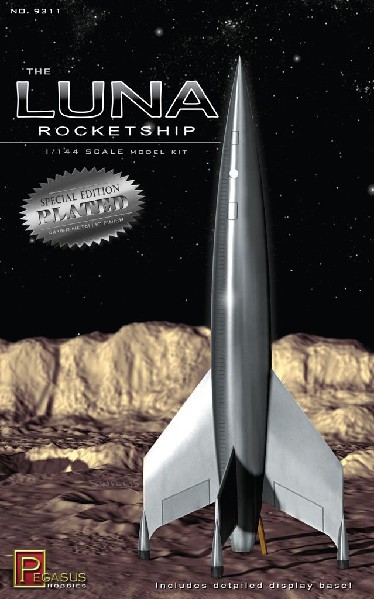 Pegasus Hobbies 1/144 Luna Rocketship Silver Plated Edition Kit