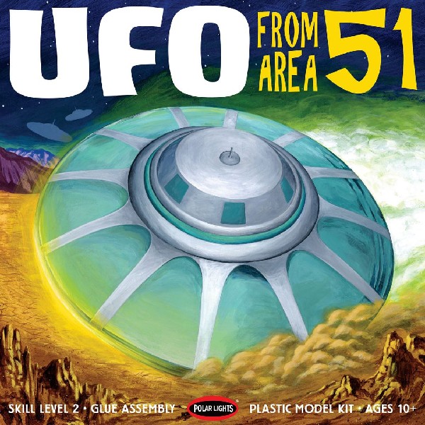 Polar Lights Area 51 UFO 1/48 Model Kit (Level 2)