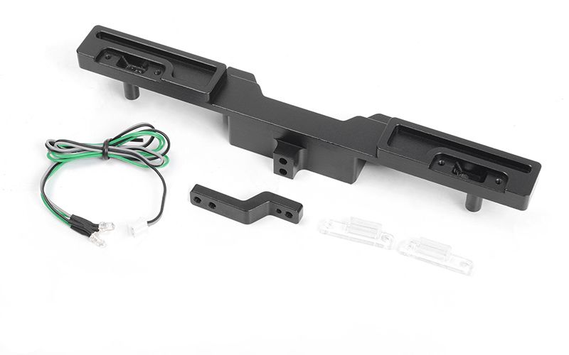 RC4WD Oxer Steel Rear Bumper w/ Towing Hook, Brake Lenses and L
