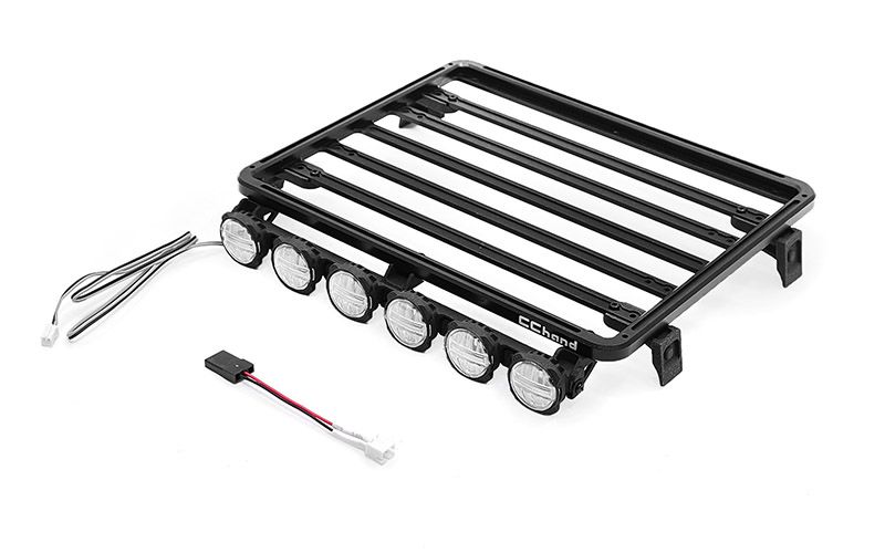 RC4WD Spartan Roof Rack and Lights w/ LED for Bushido (Clear)