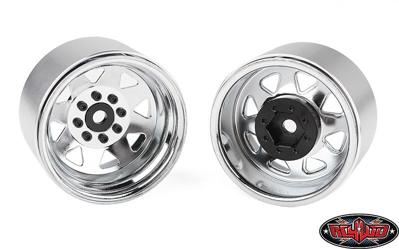 RC4WD 8 Lug Deep Dish Wagon 1.9" Steel Beadlock Whls (Chrome)(4)