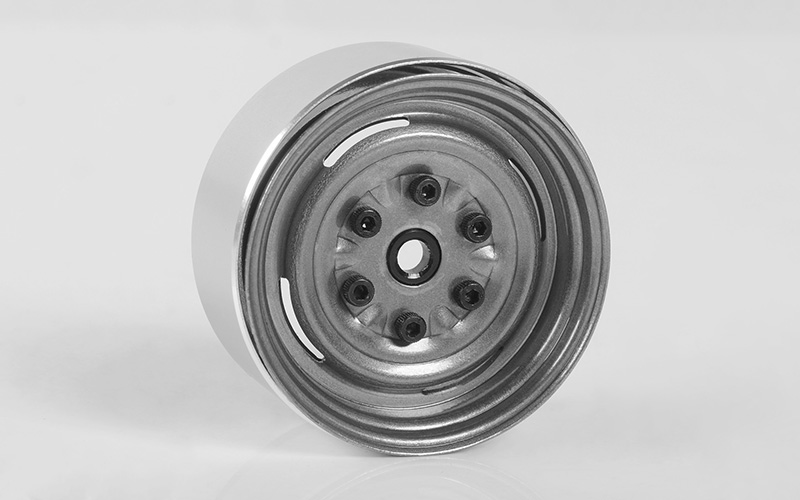 RC4WD 1.55" Vintage Yota 6 Lug Steel Beadlock Wheels (Clear) (4)