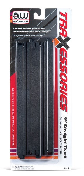 Auto World Traxxessories 2 Pk. 9" Straight Track