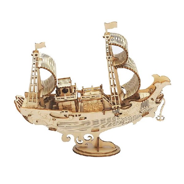 Rolife Japanese Diplomatic Ship 3D Wooden Puzzle