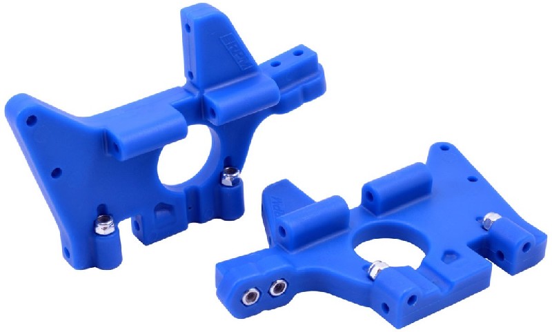 RPM Front Bulkheads for Traxxas T-Maxx & E-Maxx - Blue