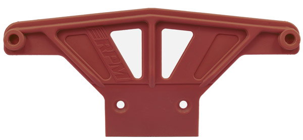 RPM Wide Front Bumper for Rustler, Stampede 2wd & Bandit - Red