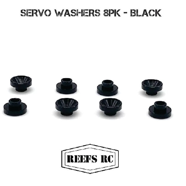 Reefs Servo Washers 3.7mm (8) - Black