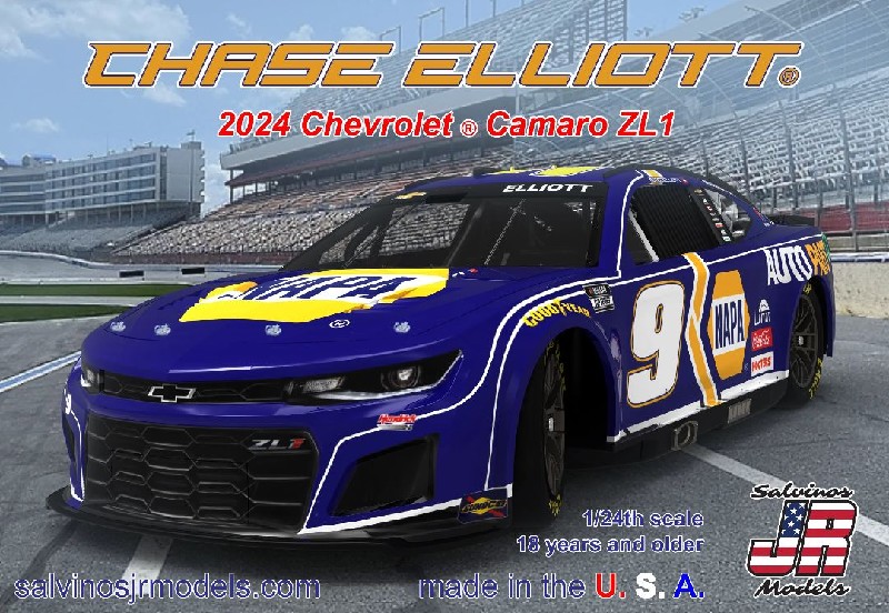Salvinos JR Models 1/24 Hendrick Elliott 2024 Camaro "NAPA"