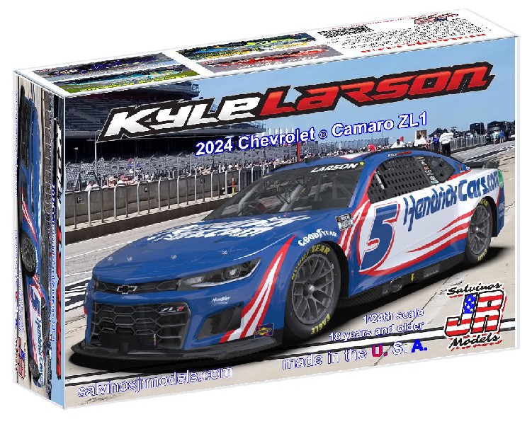 Salvinos JR Models 1/24 Hendrick Larson 2024 Camaro "Primary"