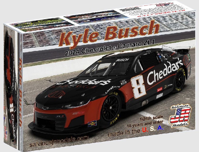 Salvinos JR Models 1/24 2024 Kyle Busch Camaro "Cheddars"