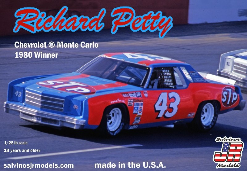 Salvinos JR 1/25 Richard Petty #43 Monte Carlo 1980 Winner