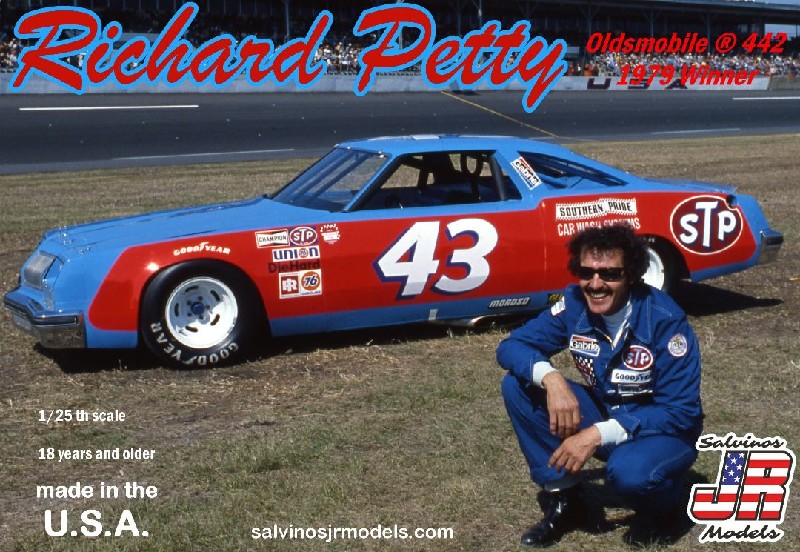 Salvinos JR 1/25 Richard Petty #43 Oldsmobile 442 Winner 1979