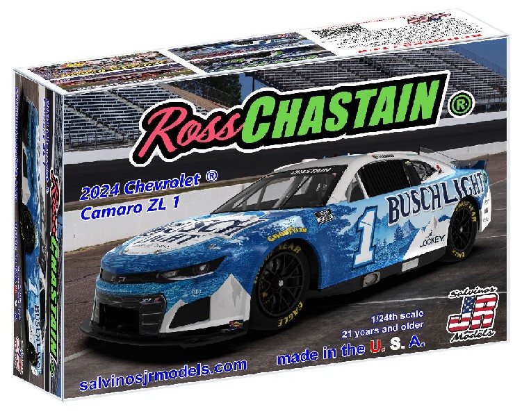 Salvinos JR Models 1/24 2024 Ross Chastain Camaro "Busch"