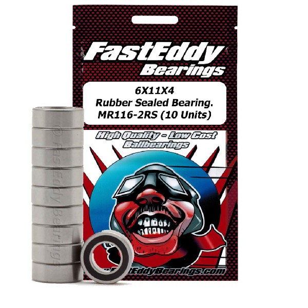 Fast Eddy Tamiya 1160 Rubber Sealed Replacement Bearing 6x11x4