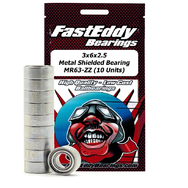 Fast Eddy Tamiya 630 Metal Shielded Replacement Bearing 3X6X2.5