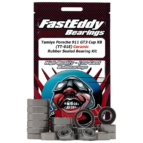 Fast Eddy Tamiya 911 GT3 Cup XB (TT-01E) Ceramic Rubber Sld Kit
