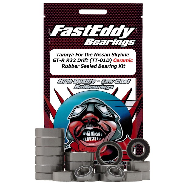 Fast Eddy Tamiya Skyline GT-R R32 (TT-01D) Ceramic Rubbr Sld Kit