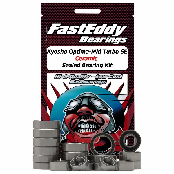Fast Eddy Kyosho Optima-Mid Turbo SE Ceramic Sealed Bearing Kit