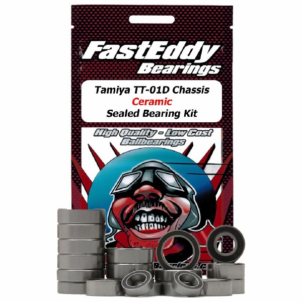 Fast Eddy Tamiya TT-01D Chassis Ceramic Sealed Bearing Kit