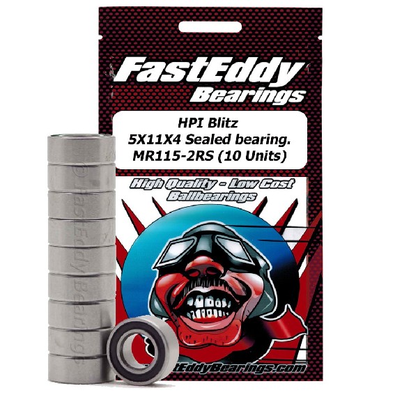 Fast Eddy HPI Blitz 5X11X4 Sealed bearing. MR115-2RS (10 Units)